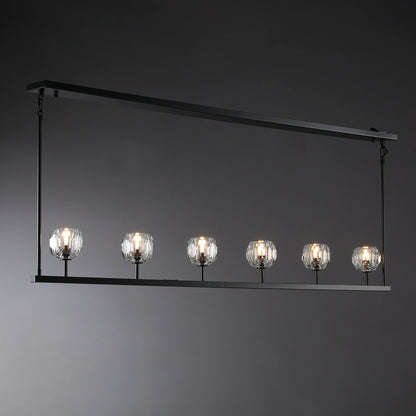 Boule Du Cristal Glass Linear Chandelier