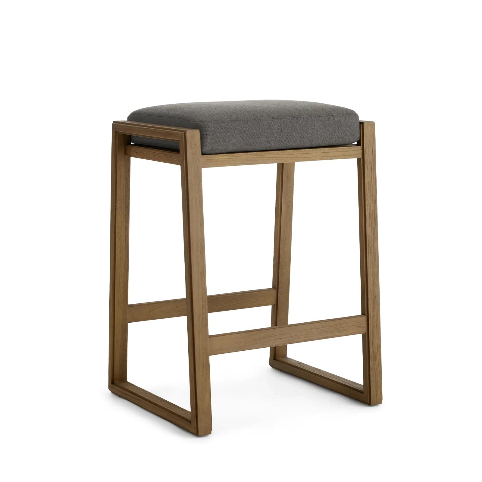 Canion Outdoor Teak Backless Barstool