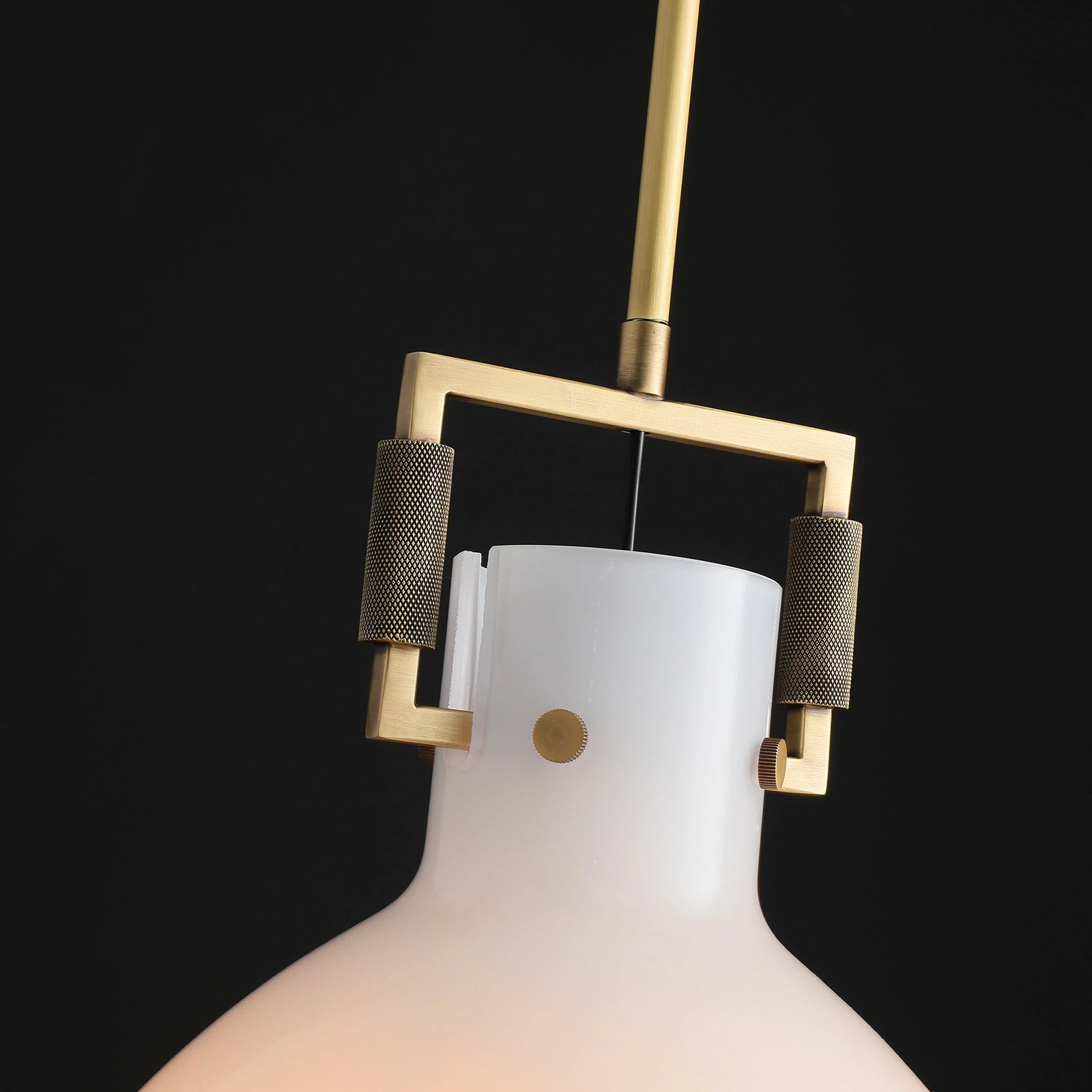 Zephyral Milk Glass Cloche Pendant