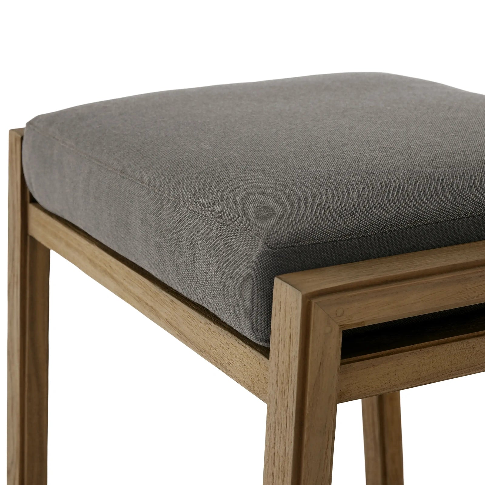 Canion Outdoor Teak Backless Barstool