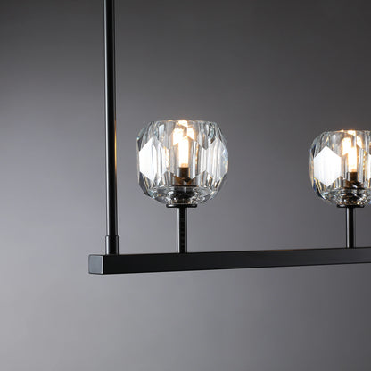 Boule Du Cristal Glass Linear Chandelier