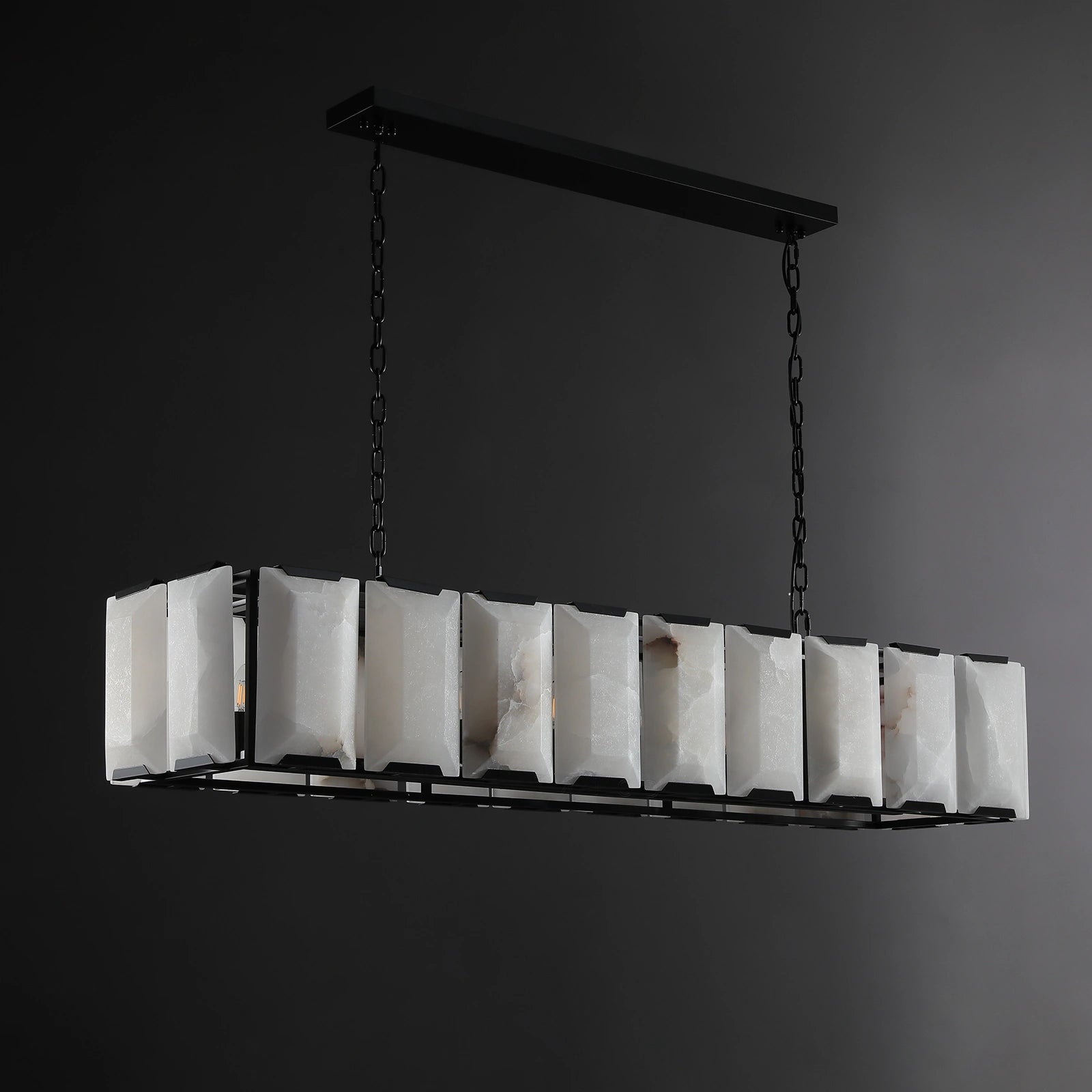 Carlow Calcite Rectangular Chandelier