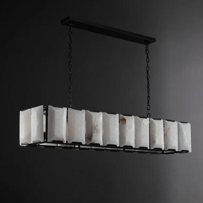 Carlow Calcite Rectangular Chandelier