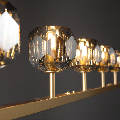 Boule Du Cristal Glass Linear Chandelier