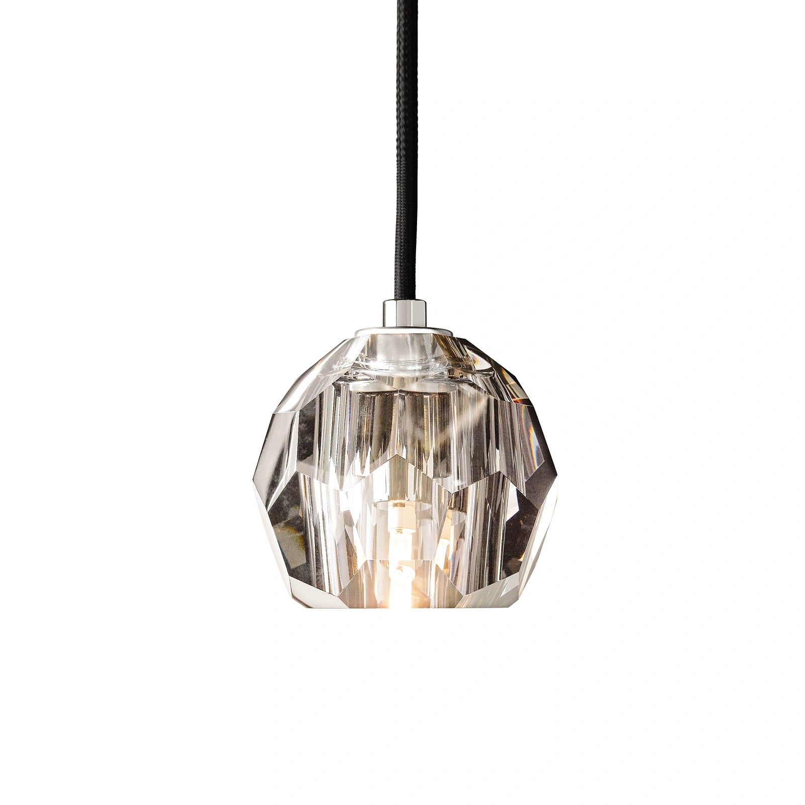 Boule Du Cristal Glass Pendant 5"D