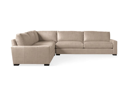 Reamington Leather Three-Piece Corner Sectional