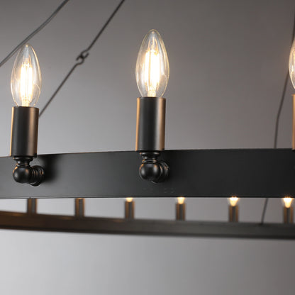 Camilio Vintage Candelabra Round Chandelier