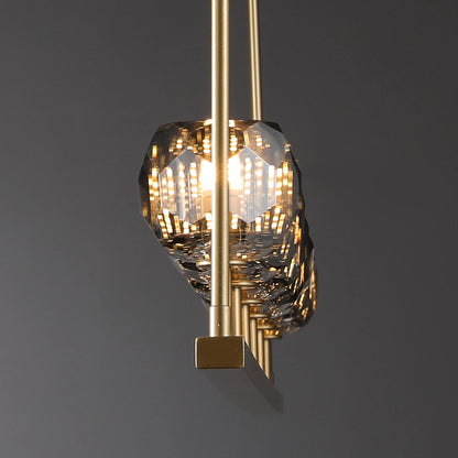 Boule Du Cristal Glass Linear Chandelier