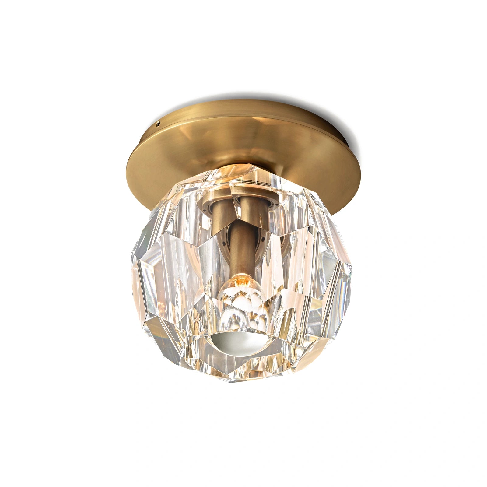 Boule Du Cristal Glass Petite Flushmount