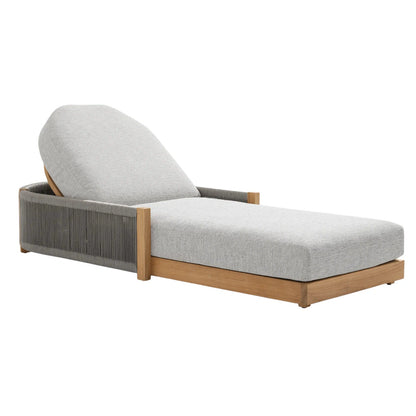 Nawport Outdoor Chaise in Shardai Zinc