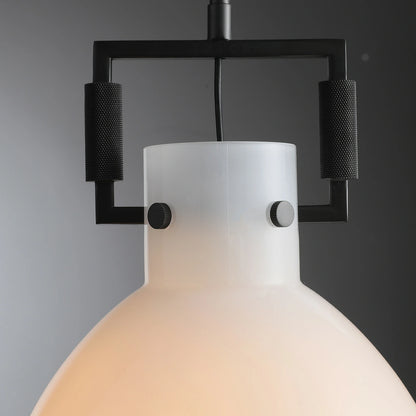 Zephyral Milk Glass Cloche Pendant