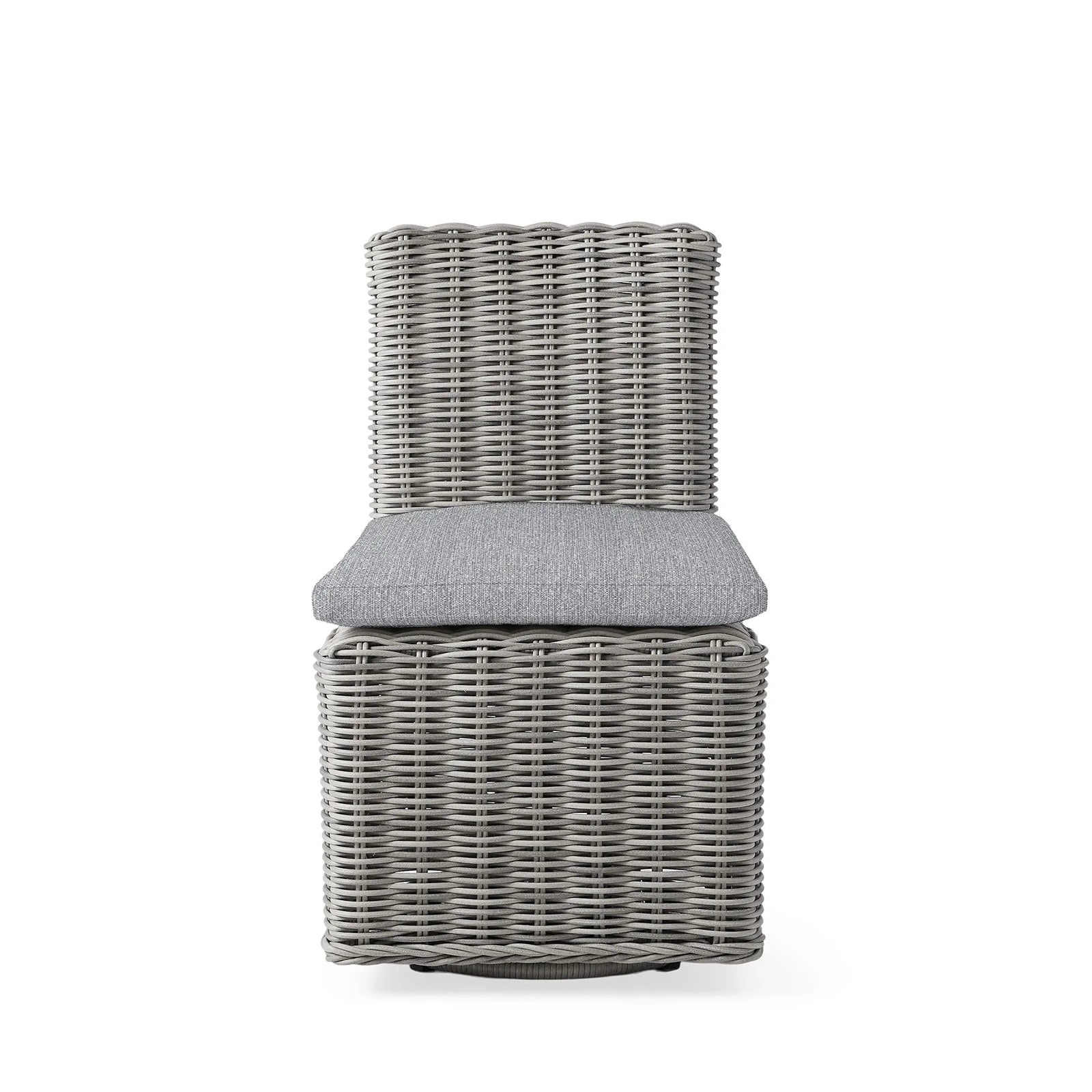 Montaul Outdoor Swivel Dining Side Chair in Vista Grey