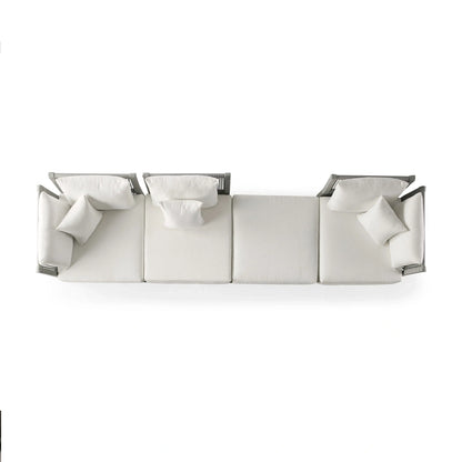 Nacos Outdoor Four-Piece Sectional with Ottoman