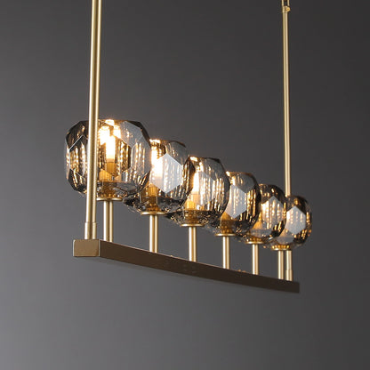 Boule Du Cristal Glass Linear Chandelier