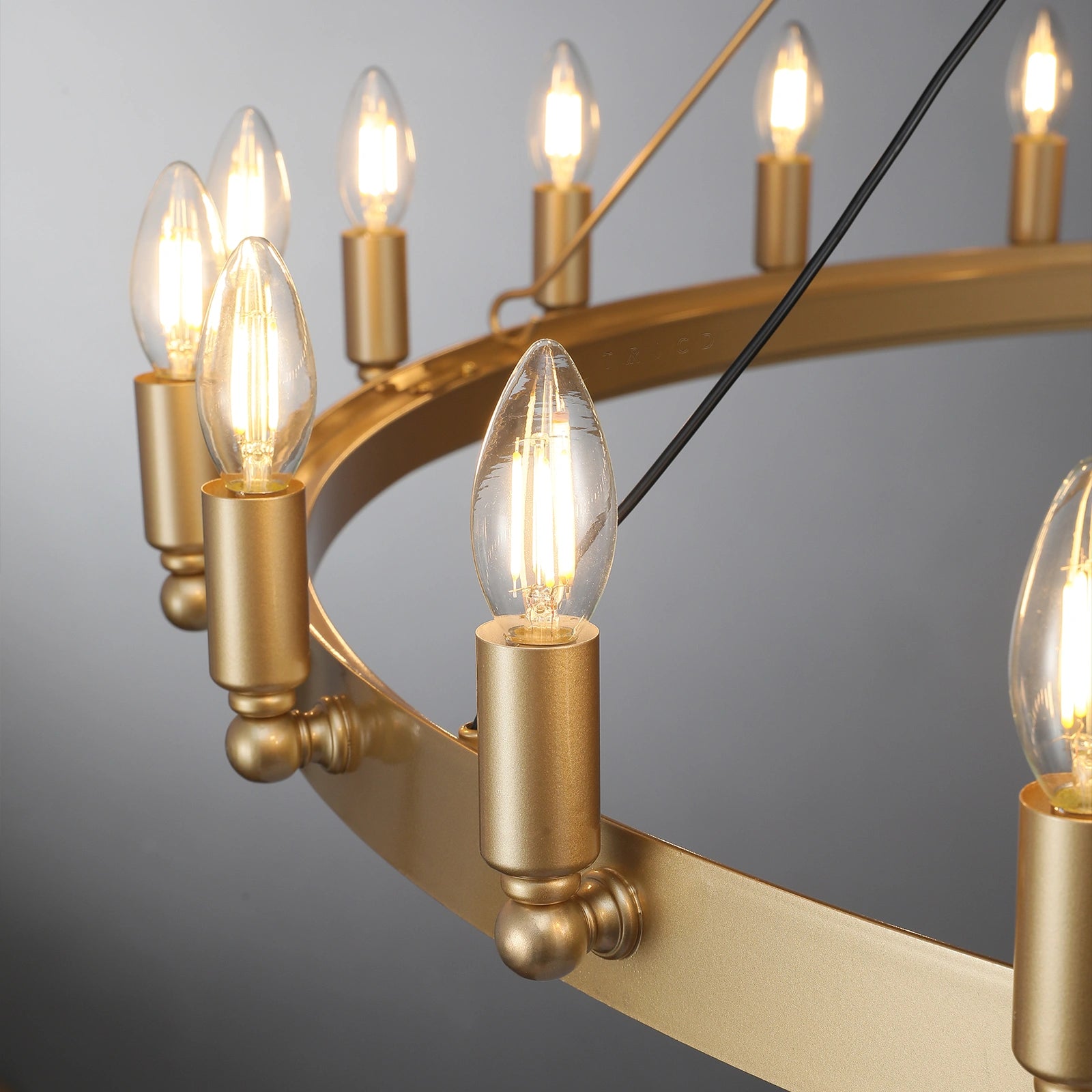 Camilio Vintage Candelabra Round Chandelier