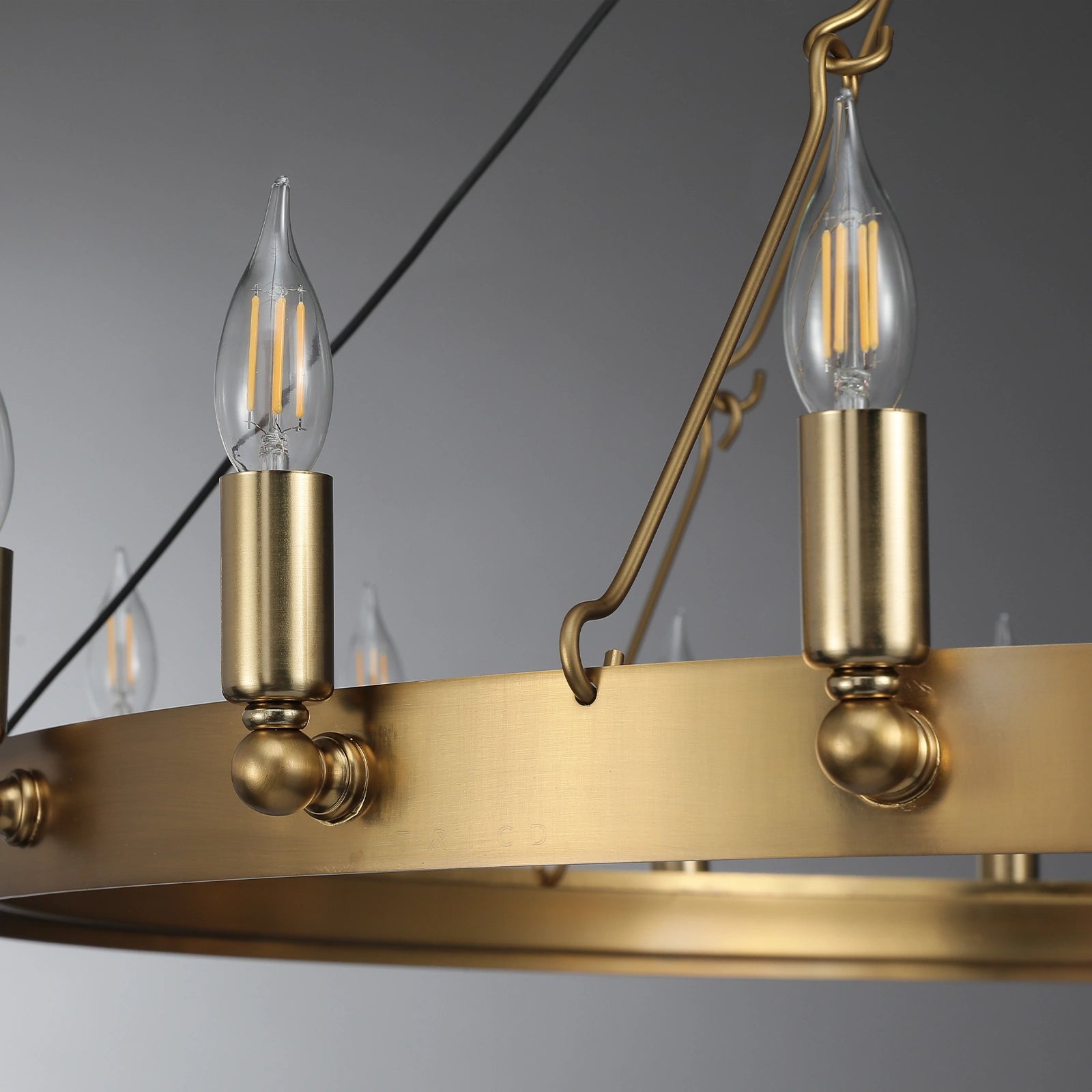 Camilio Vintage Candelabra Round Chandelier
