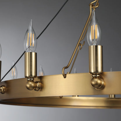 Camilio Vintage Candelabra Round Chandelier
