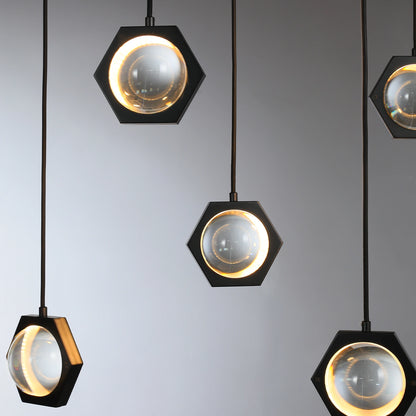 Éclatano Crystal Ball Linear Chandelier