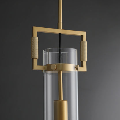 Zephyral Glass Cylinder Pendant