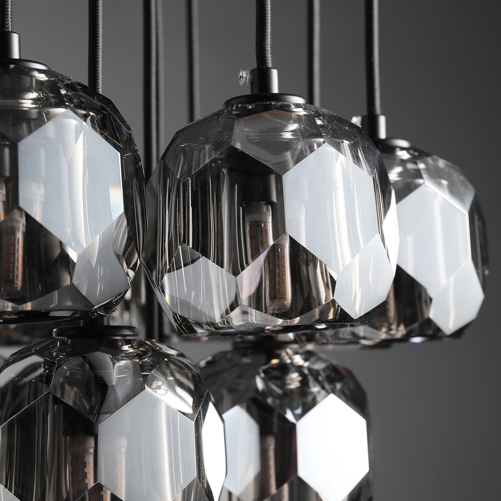 Boule Du Cristal Glass Round Cluster Chandelier