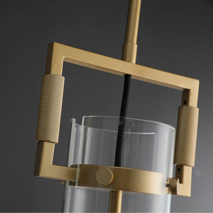 Zephyral Glass Cylinder Pendant