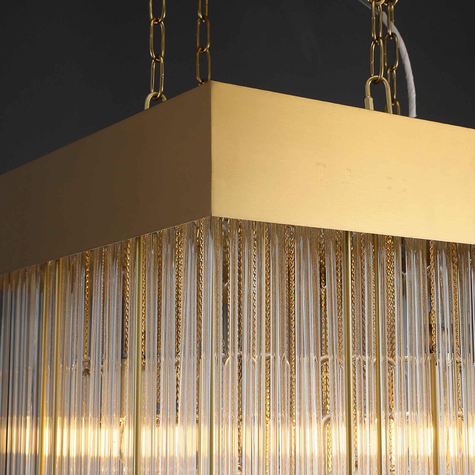 Cascadx Square Chandelier 30"