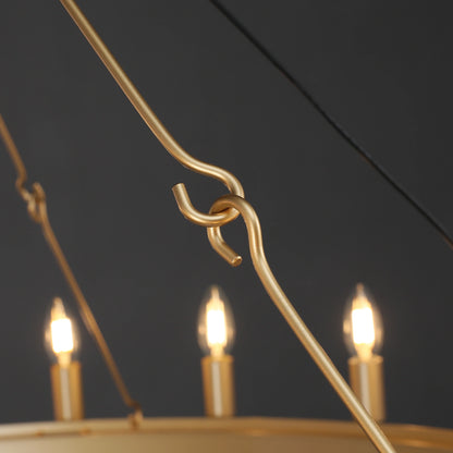Camilio Vintage Candelabra Round Chandelier