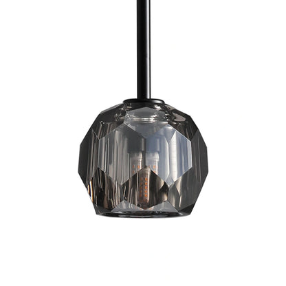 Boule Du Cristal Glass Pendant 5"D