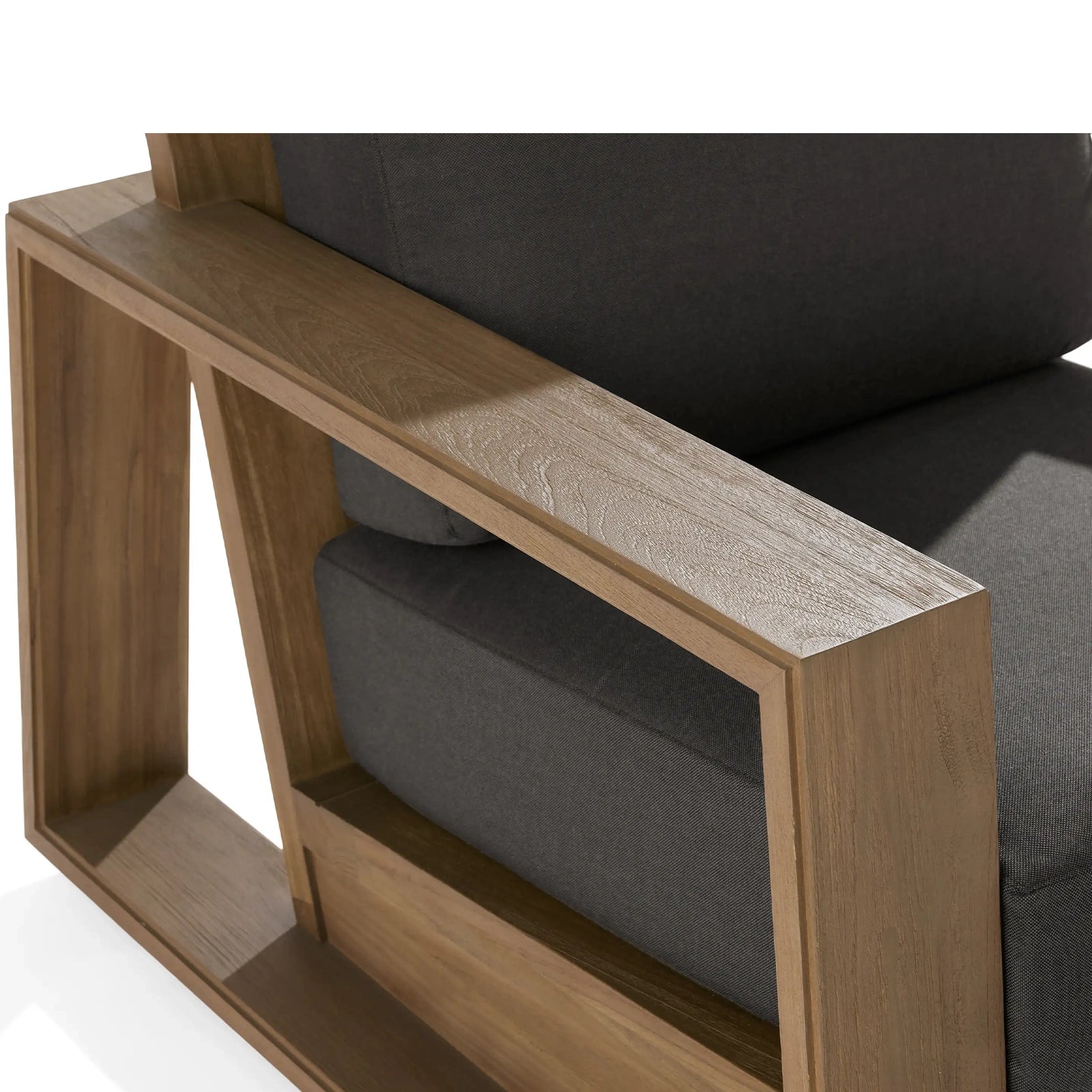 Canion Outdoor Teak Swivel Chair