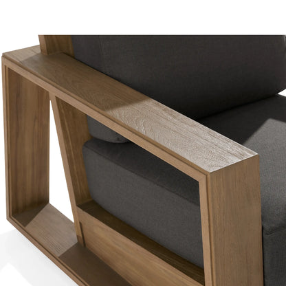 Canion Outdoor Teak Swivel Chair
