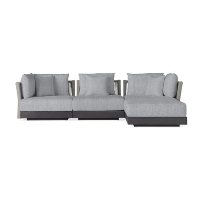 Nacos Outdoor Four-Piece Sectional with Ottoman