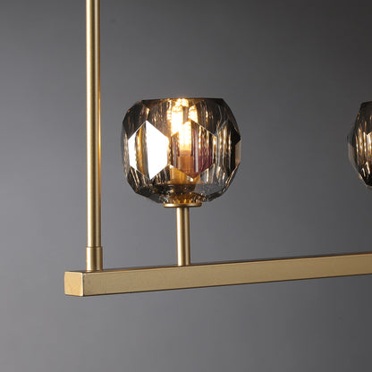 Boule Du Cristal Glass Linear Chandelier