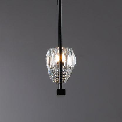 Boule Du Cristal Glass Linear Chandelier