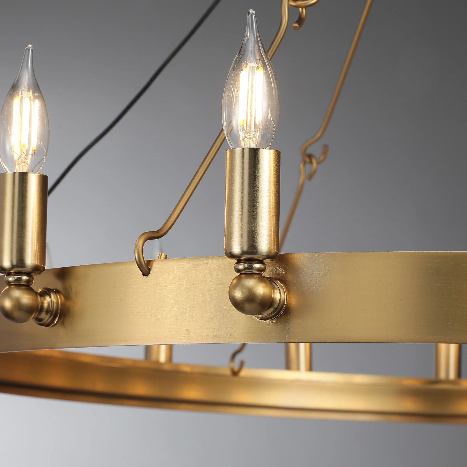 Camilio Vintage Candelabra Round Chandelier