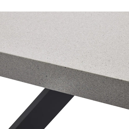 Outdoor Dining Table with Apex Base