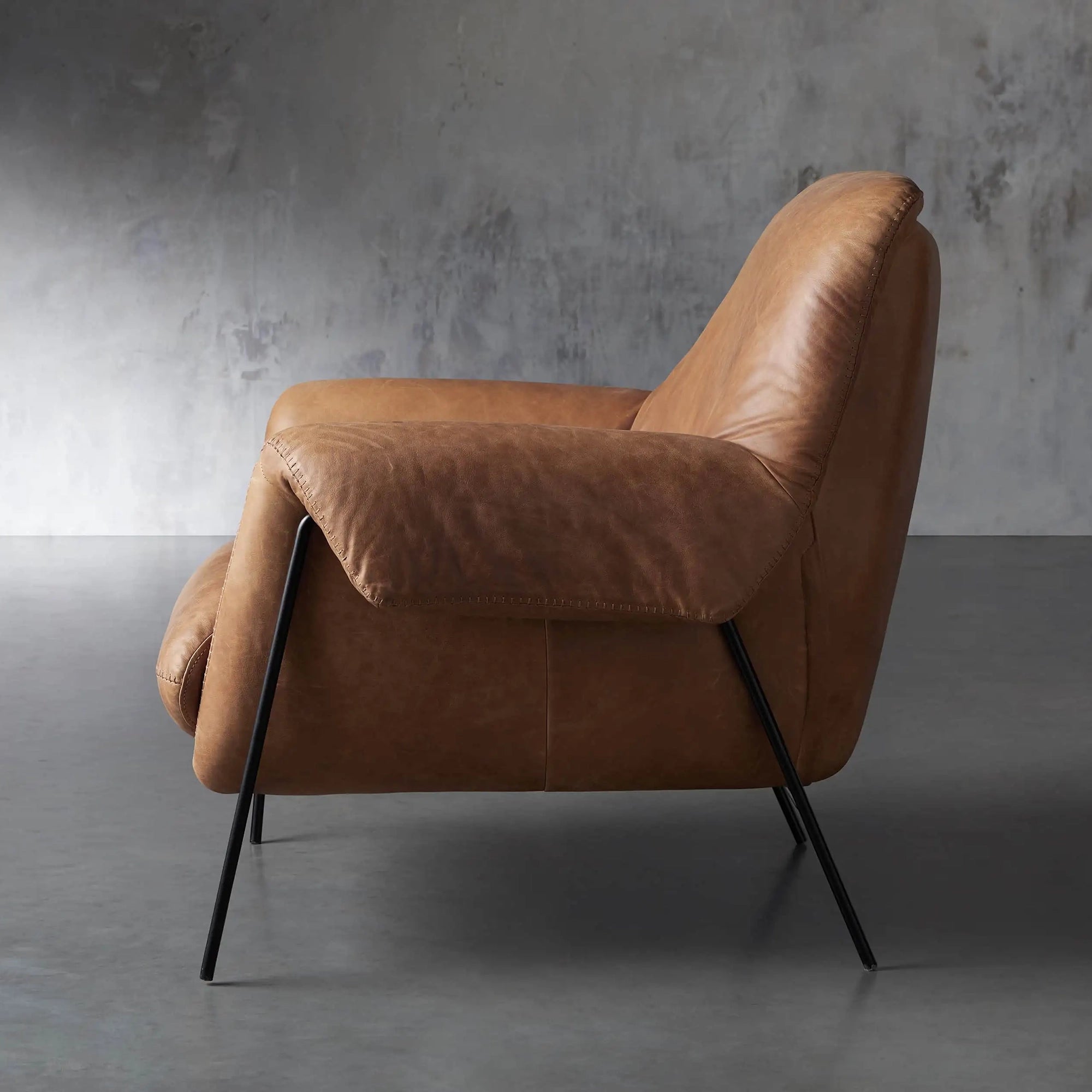 Angles Leather Chair
