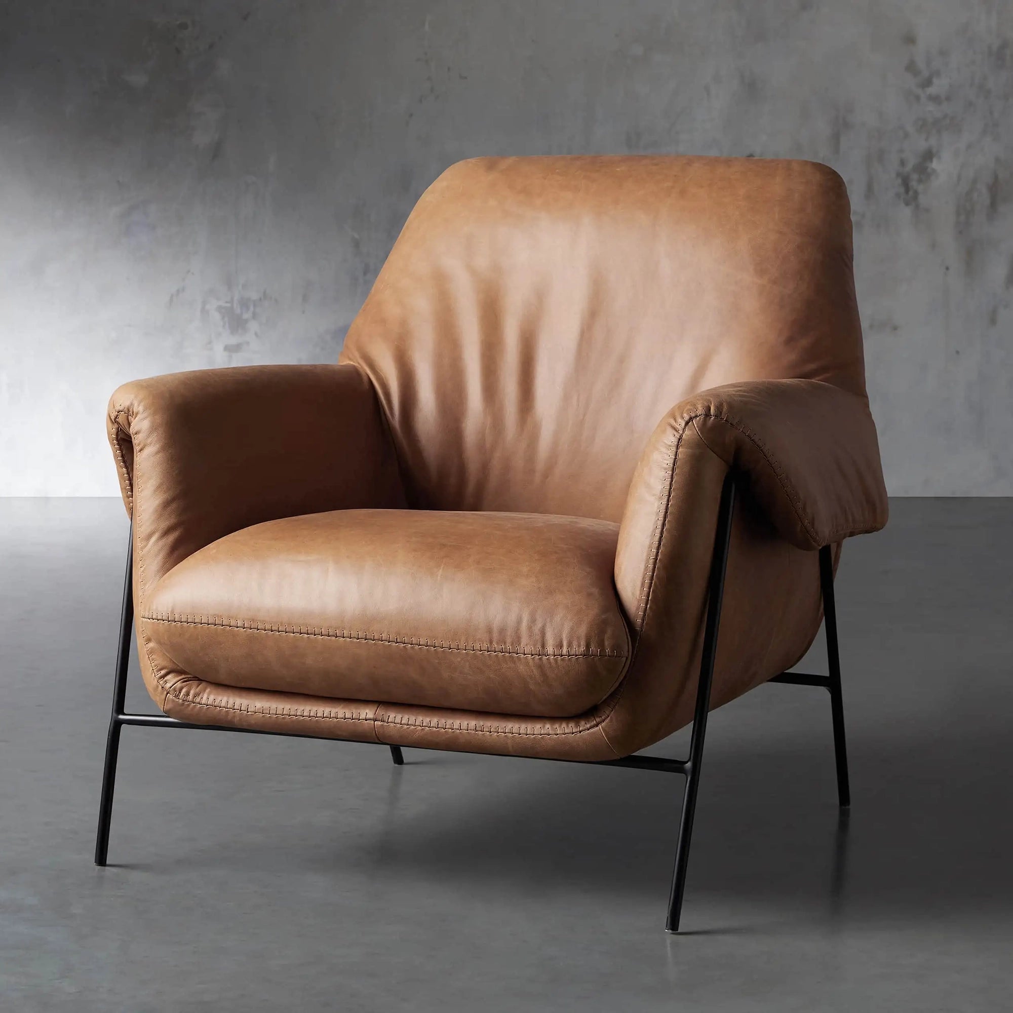 Angles Leather Chair