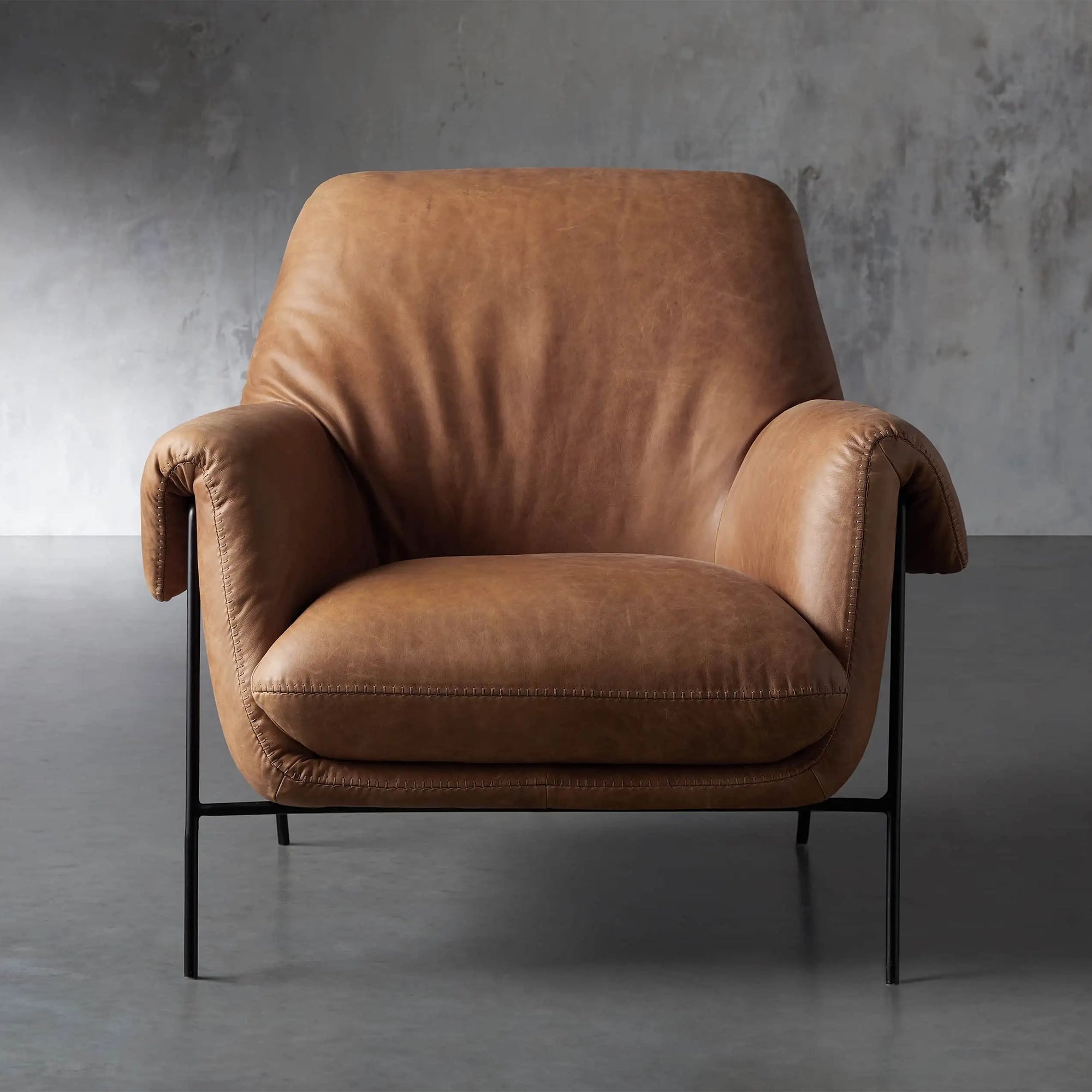 Angles Leather Chair