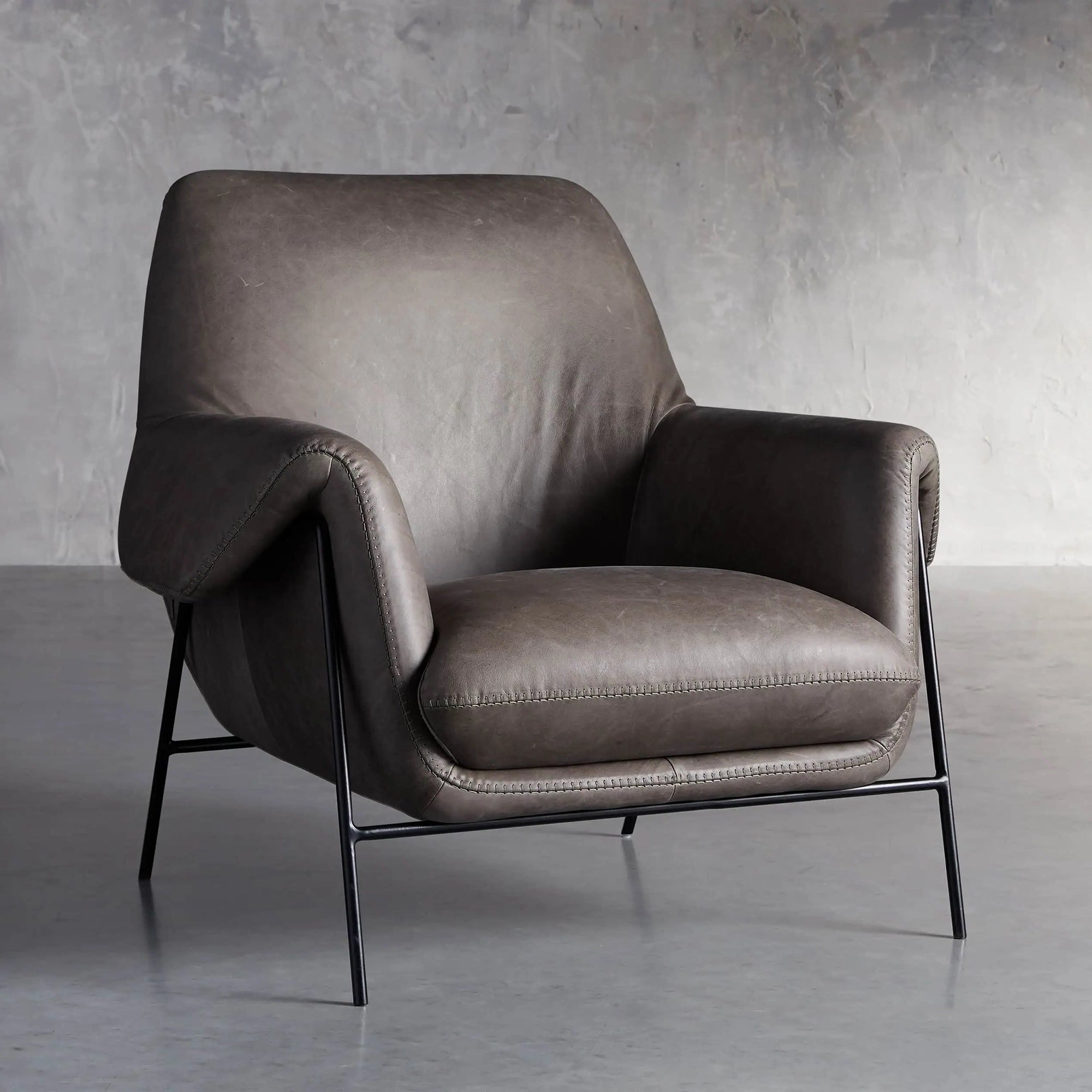 Angles Leather Chair
