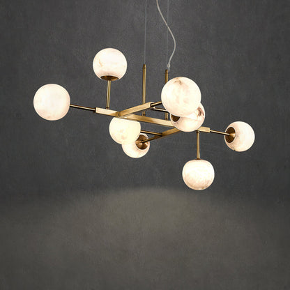 Augustine Ball Alabaster Chandelier