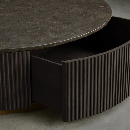 Finnley Round Storage Coffee Table