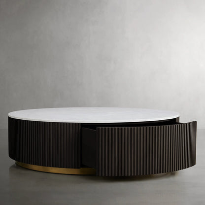 Finnley Round Storage Coffee Table