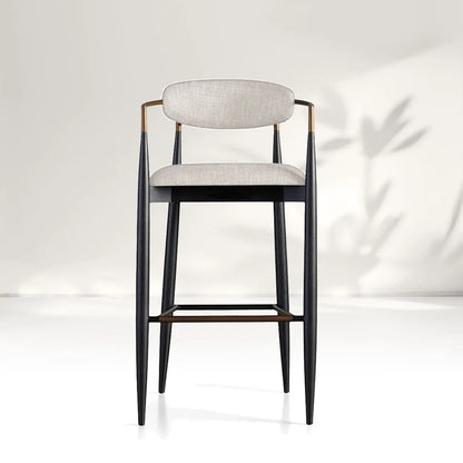 Jagger Stool with Antique Brass