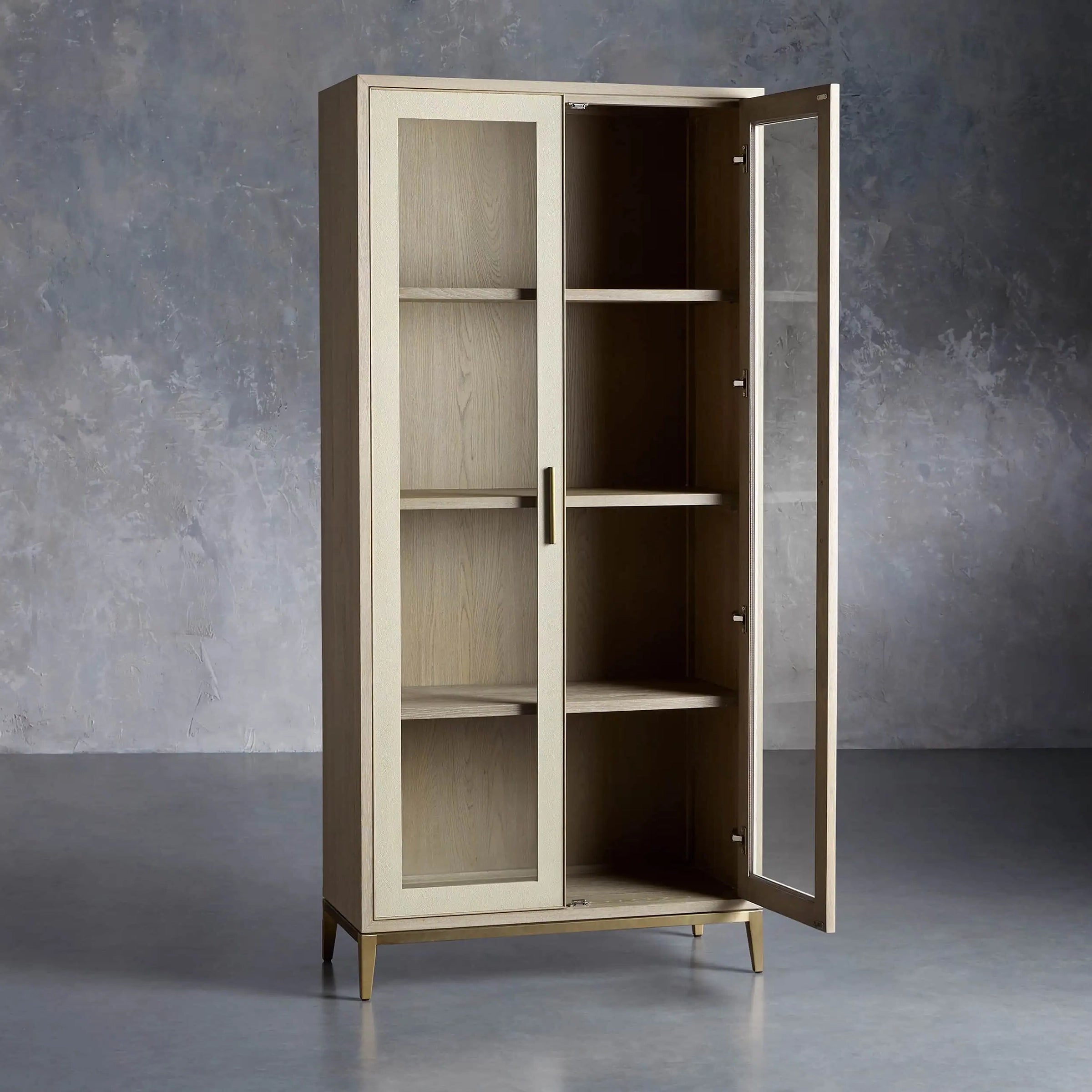 Malone Cabinet with Glass Doors
