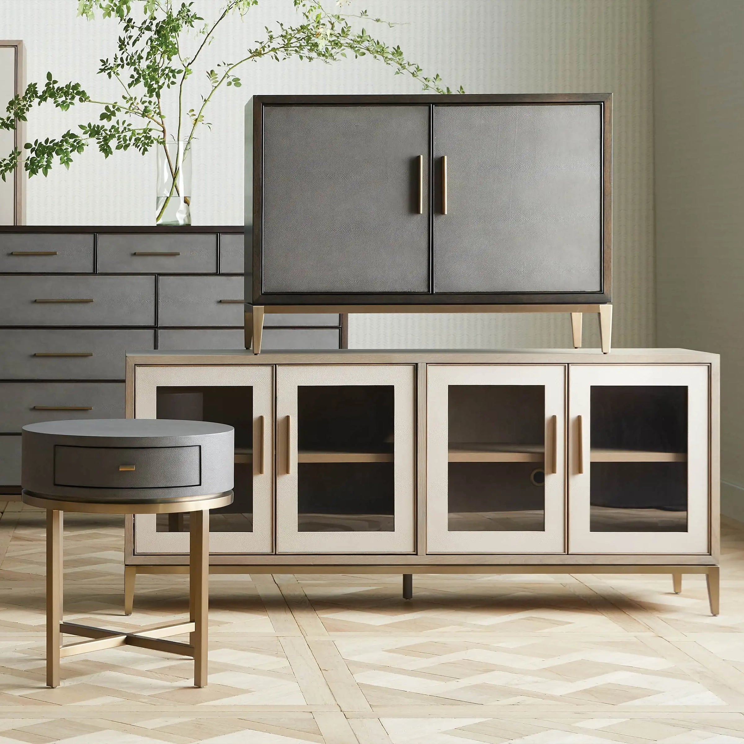 Malone Sideboard with Glass Doors