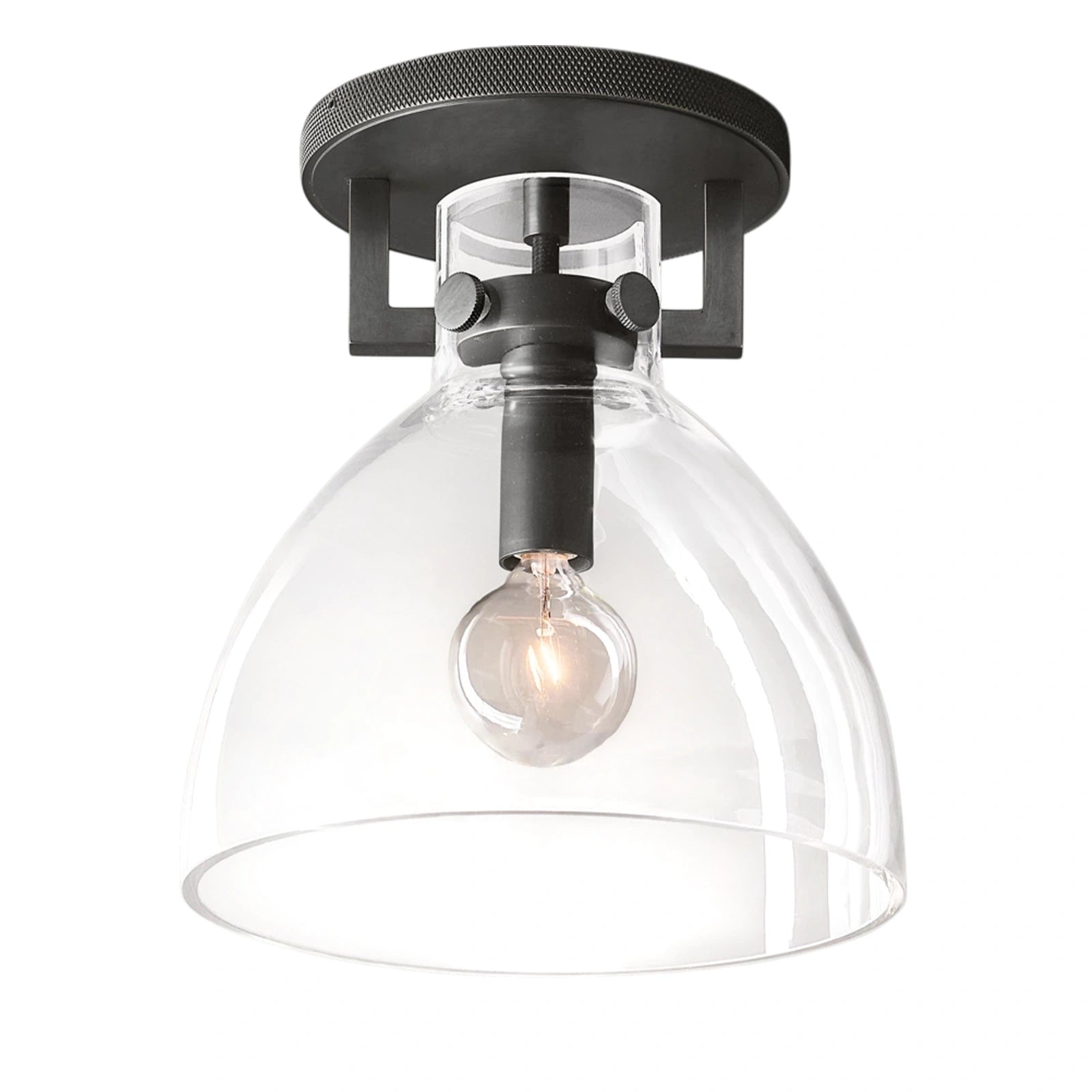 Zephyral Glass Cloche Flushmount
