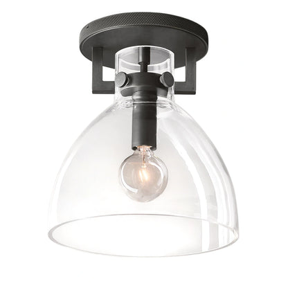 Zephyral Glass Cloche Flushmount
