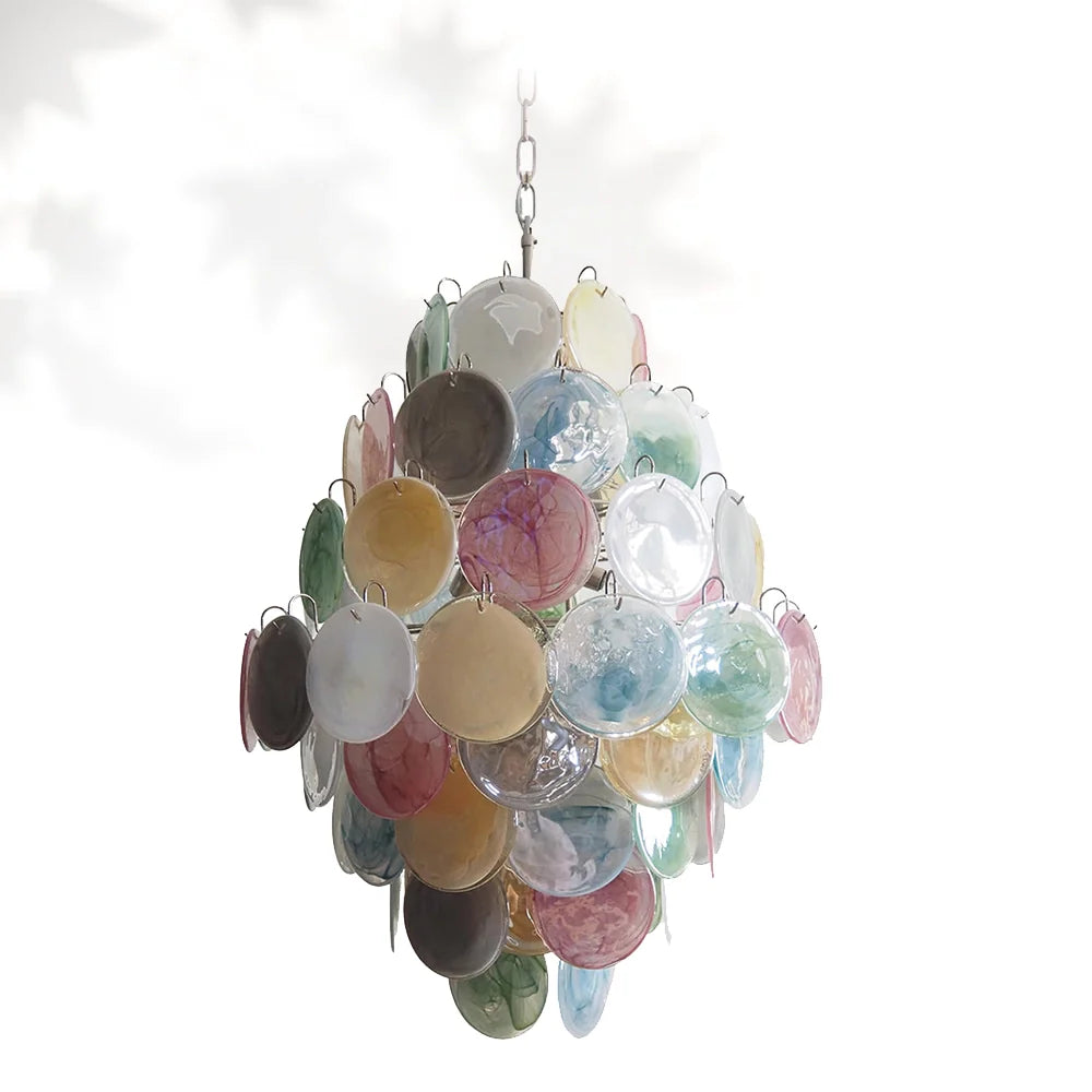 Vintage Murano Disks Chandelier