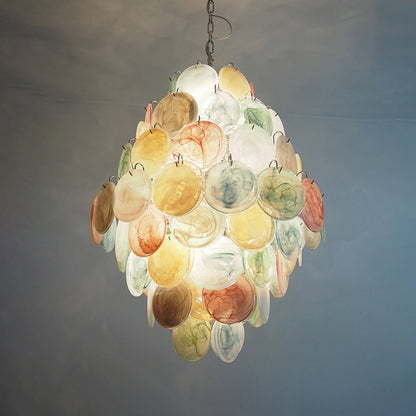 Vintage Murano Disks Chandelier