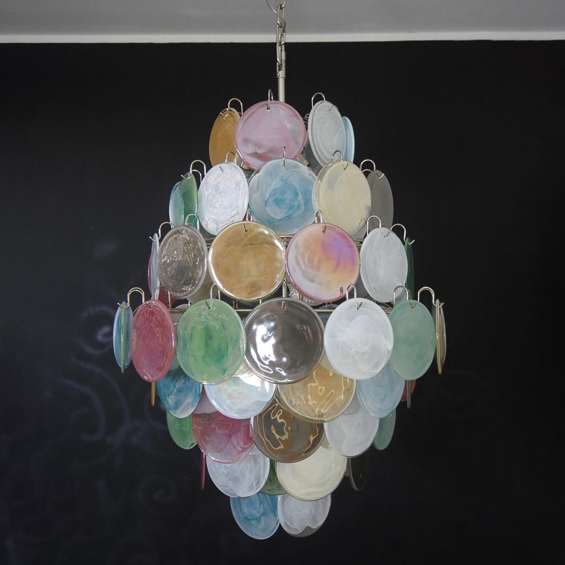 Vintage Murano Disks Chandelier